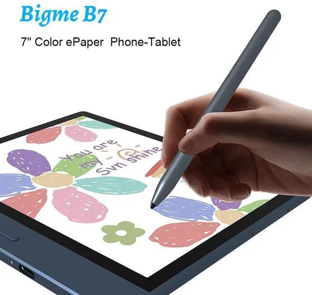 Alt view image 2 of 7 - Bigme B7 7-Inch Color ePaper Tablet with 8+128GB Storage and 4G Calling Capability