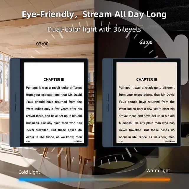 Alt view image 6 of 7 - Bigme B7 7-Inch Color ePaper Tablet with 8+128GB Storage and 4G Calling Capability