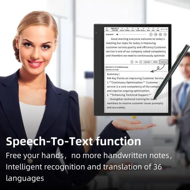 Alt view image 4 of 6 - Bigme inkNoteX Color Epaper Tablet Android 13 6+128GB Ebook Reader 10.3 Inch Kaleido 3  Multi-Format Reading & Writing, Advanced Note-Taking, Four Refresh Modes, Large Battery