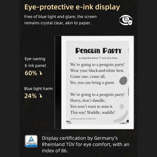 Alt view image 5 of 7 - Bigme PocketNote 7inch E Ink Tablet with Stylus and Cover -2G, 32GB Storage,Android 8.1 OS, Advanced E Ink Display, and Highly Responsive Stylus