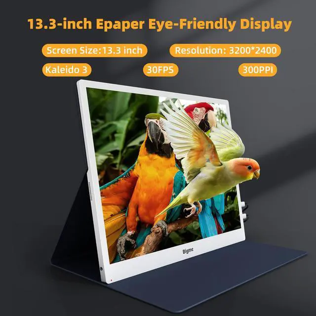 Alt view image 2 of 7 - Bigme B13 13.3 Inch Color Epaper Monitor with Dual Type-C and Mini HDMI Ports, Built-in Speakers, Compatible with Windows and macOS PCs