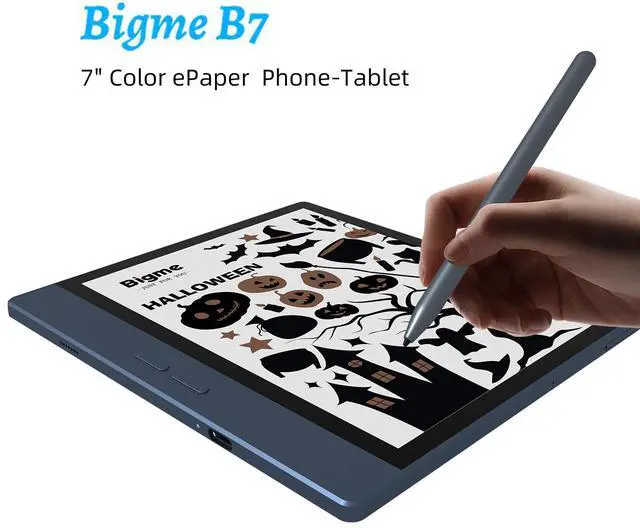 Alt view image 2 of 7 - Bigme B7 7-Inch Color ePaper Tablet with 8+128GB Storage and 4G Calling Capability