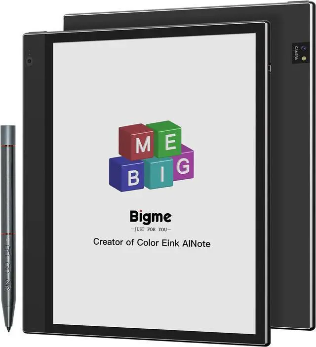 Alt view image 3 of 5 - Bigme InkNote Color + Lite E Ink Tablet 10.3 in, 4G 64GB, Octa-Core, Kaleido 3 Color Display, Front Light, Digital Notepad with Stylus & Cover, Supports Voice-to-Text