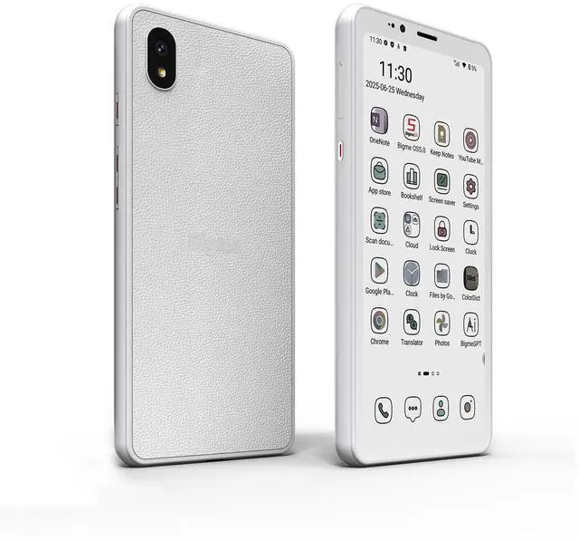 Main image of Bigme HiBreakS E-Paper Smartphone, 5.84-Inch Android 14 Mobile Phone, 6GB+128GB, Octa-Core Processor, 3300mAh Battery, Dual Camera, 4G Connectivity, White(Colorful)