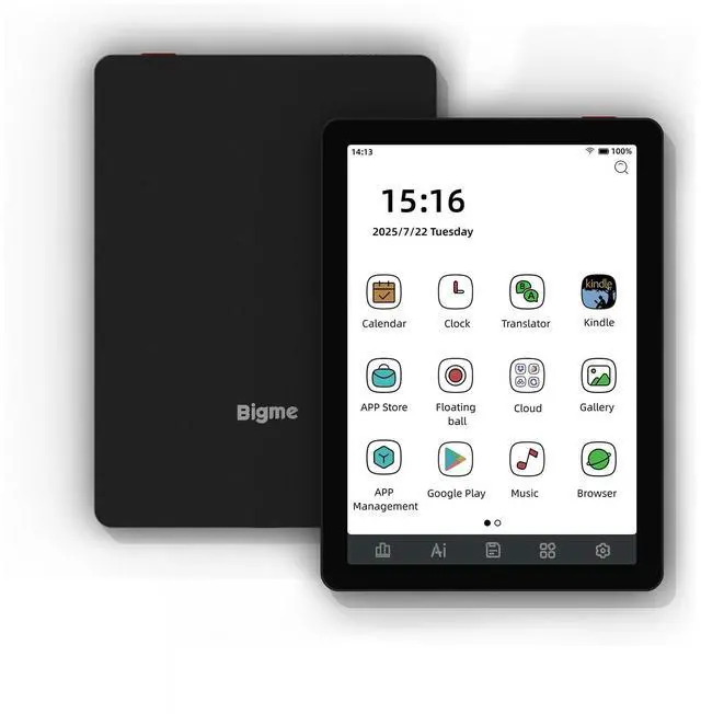 Main image of Bigme B6 6-Inch Color E-Paper Tablet Android 14 Reader with 4GB+64GB Storage