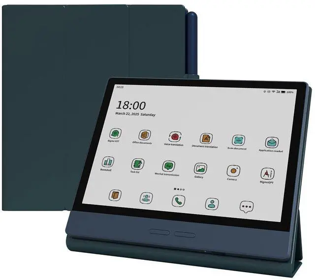 Main image of Bigme B7/B7 Pro 7" E-Reader Case, PU Leather Folio Cover with Auto Sleep/Wake, Shockproof Book-Style Protective Case for Bigme B7 Color Ebook Reader