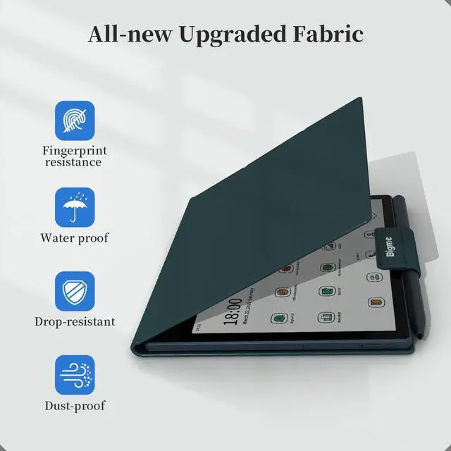 Alt view image 4 of 7 - Bigme B7/B7 Pro 7" E-Reader Case, PU Leather Folio Cover with Auto Sleep/Wake, Shockproof Book-Style Protective Case for Bigme B7 Color Ebook Reader