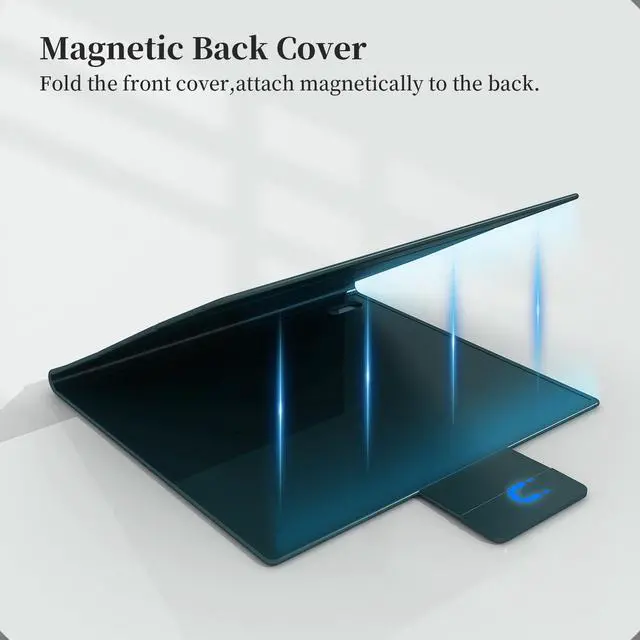 Alt view image 5 of 7 - Bigme B7/B7 Pro 7" E-Reader Case, PU Leather Folio Cover with Auto Sleep/Wake, Shockproof Book-Style Protective Case for Bigme B7 Color Ebook Reader