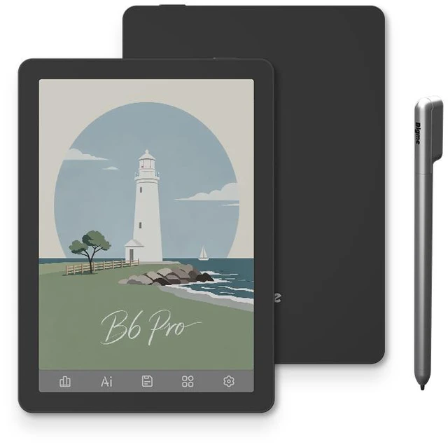 Main image of Bigme B6 Pro Color Eink E-Reader,8+256GB,2120mAh,Up to 75 FPS,Dimensity 1080,Black