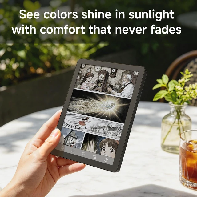 Alt view image 3 of 7 - Bigme B6 6-Inch Color E-Paper Tablet Android 14 Reader with 2GB+32GB Storage Black