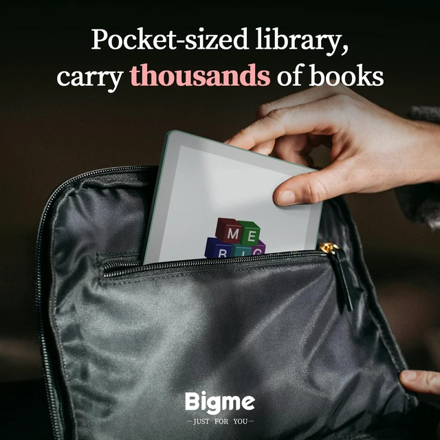 Alt view image 7 of 7 - Bigme B6 6-Inch Color E-Paper Tablet Android 14 Reader with 4GB+64GB Storage Green