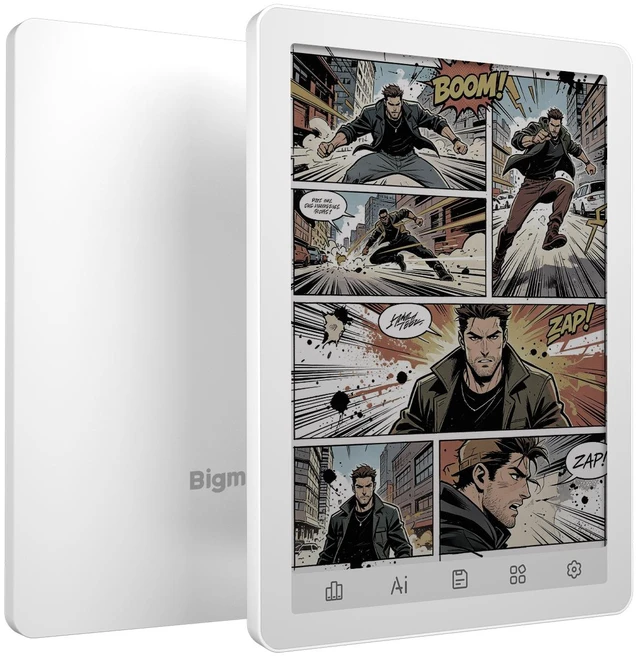 Main image of Bigme B6 6-Inch Color E-Paper Tablet Android 14 Reader with 4GB+64GB Storage White