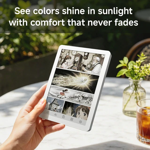 Alt view image 3 of 7 - Bigme B6 6-Inch Color E-Paper Tablet Android 14 Reader with 4GB+64GB Storage White