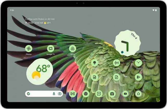 Main image of Google Pixel Tablet 11 (Wi-Fi) NO DOCK - 128GB - Hazel - GA04754-US-NODOCK - Excellent Condition (A Grade)