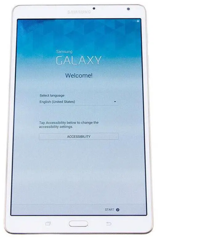 Alt view image 7 of 10 - Samsung Galaxy Tab S SM-T700 Tablet - 8.4" - 3 GB - Samsung Exynos Quad-core (4 Core) 1.90 GHz - 16 GB - Android 4.4 KitKat - 2560 x 1600 - Dazzling White - 16:10 Aspect Ratio - Wireless LAN - ...