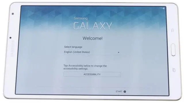 Alt view image 9 of 10 - Samsung Galaxy Tab S SM-T700 Tablet - 8.4" - 3 GB - Samsung Exynos Quad-core (4 Core) 1.90 GHz - 16 GB - Android 4.4 KitKat - 2560 x 1600 - Dazzling White - 16:10 Aspect Ratio - Wireless LAN - ...