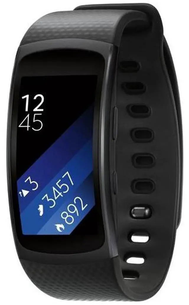 Alt view image 3 of 4 - Samsung - Gear Fit 2 Fitness Watch - Heart Rate Sm - Black - SM-R3600DANXAR - Very Good Condition (B Grade)