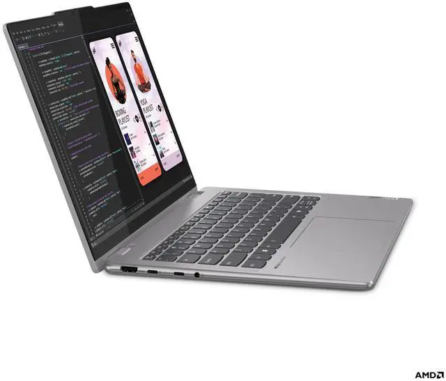 Alt view image 2 of 7 - Lenovo - Yoga 7 2-in-1 14 2K Touchscreen Laptop - AMD Ryzen 5 8640HS with 8GB Memory - 512GB SSD - 83DK000DUS - Excellent Condition (A Grade)