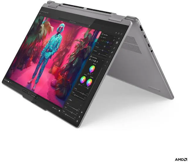 Alt view image 5 of 7 - Lenovo - Yoga 7 2-in-1 14 2K Touchscreen Laptop - AMD Ryzen 5 8640HS with 8GB Memory - 512GB SSD - 83DK000DUS - Excellent Condition (A Grade)