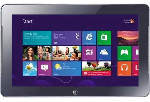 Main image of Samsung - ATIV Smart PC 500TC 4G LTE XE500T1C - HD Touchscreen Laptop - Atom-Z2760 - 2GB RAM - 64GB SSD - Blue - XE500T1C-AZ2760-2-64 - Excellent Condition (A Grade)