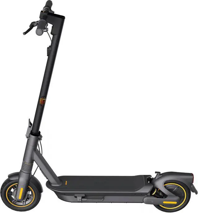Alt view image 2 of 7 - Segway Max G2 Foldable Electric Kick Scooter Foldable w/ 43 Mile Range & 22mph Top Speed - Black - (Grade A) - Excellent Condition