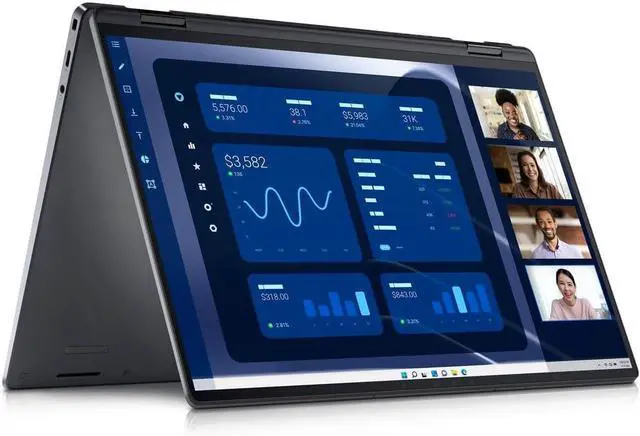 Alt view image 2 of 7 - Dell Latitude 9000 (9450) 2-in-1 Laptop - 14 inch QHD+ (2560 x 1600) 500-nits Touch Display - Intel Core Ultra 7-165U - 512GB SSD - 16GB RAM - Win11 pro