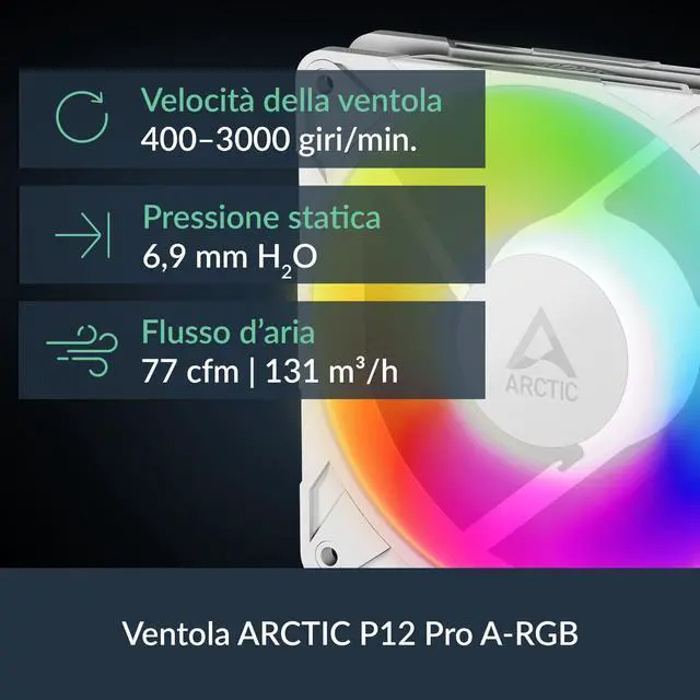 Alt view image 3 of 5 - ARCTIC Liquid Freezer III Pro 360 A-RGB (White) - AIO CPU Cooler, 3 x 120 mm Water Cooling, 38 mm Radiator, PWM Pump, VRM Fan, AMD AM5/AM4, Intel LGA1851/1700 Contact Frame - White