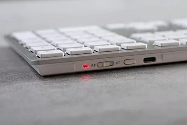 Alt view image 3 of 4 - Cherry Americas JK-9110US-1 Kw 9100 Slim Wrls & Rechargablewrls Keyboard For Mac Silver/white
