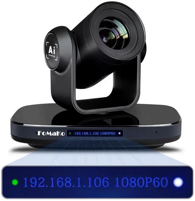 Main image of FoMaKo PTZ Camera HDMI, 30X Optical Zoom, AI Auto-Tracking,1080P60 USB3.0 Type-C 3G-SDI HDMI, for Church Worship Education Conference Events, K30-New