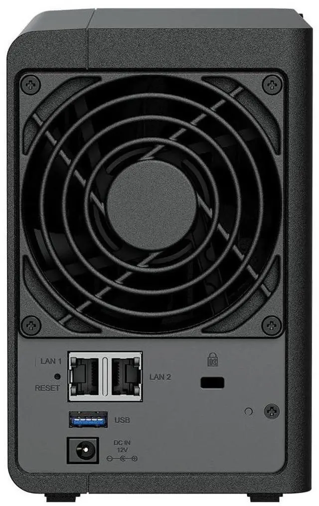 Alt view image 4 of 4 - Synology DS224+ 2-Bay Diskstation NAS (Intel Celeron J4125 4-Core 2.0 GHz 2GB DDR4 RAM 2xRJ-45 1GbE LAN-Port) 12TB Bundle with 2X 6TB WD Red Plus