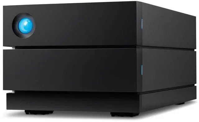 Alt view image 4 of 5 - LaCie 2big RAID 28TB External Hard Drive Desktop HDD - USB-C, 7200 RPM Enterprise Class Drives, for Mac and PC Desktop, Rescue Services (STHJ28000800)