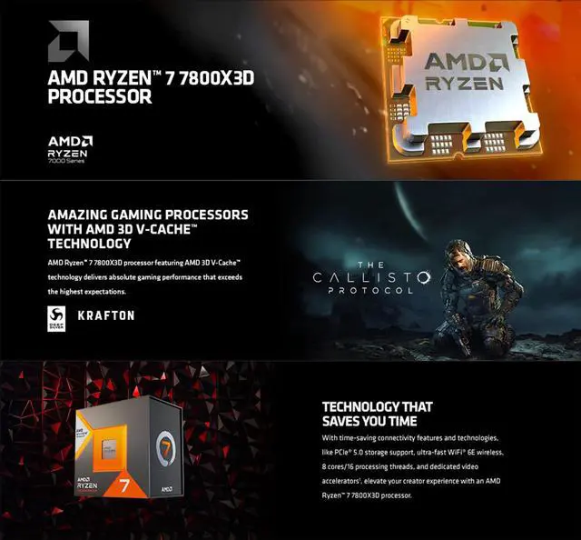 Alt view image 5 of 5 - INLAND Micro Center AMD Ryzen 7 7800X3D 8-Core16-Thread Desktop Processor Bundle with MSI PRO B650-P WiFi ProSeries Motherboard and 2TB Performance Plus Gen4x4 M.2 SSD Up to 7000MB/s