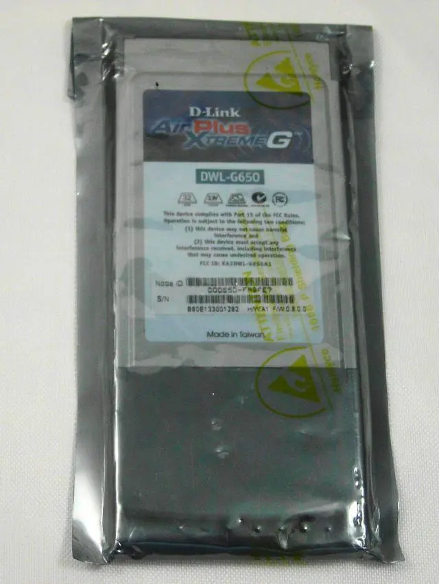 Main image of D-Link DWL-G650 Wireless Cardbus Adapter, 802.11g, 108Mbps