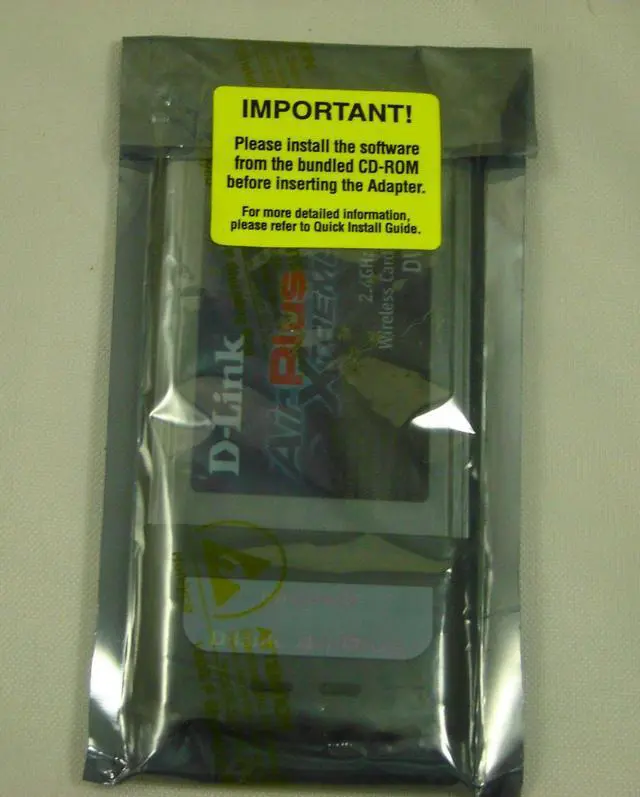 Alt view image 2 of 2 - D-Link DWL-G650 Wireless Cardbus Adapter, 802.11g, 108Mbps