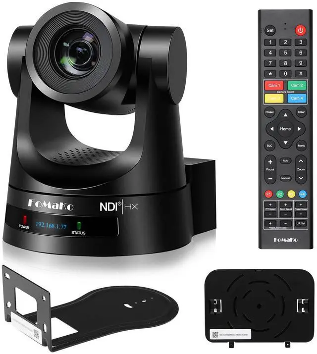 Main image of FoMaKo NDI Camera AI Auto Tracking, 20x Optical Zoom HDMI NDI PTZ Camera for Church Worship Education Events,PoE 1080P 60FPS (KN20A Pro) (NDI 6 & NDI HX3 Certified)