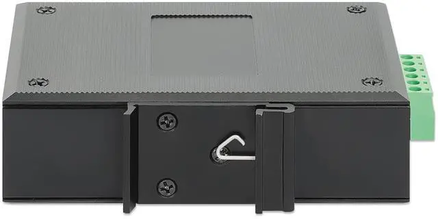 Alt view image 2 of 5 - Intellinet Fast Ethernet Media Converter - IP40 Rated Metal Housing, 1310 nm Wavelength, DIN-Rail Mount, 2 DC Inputs -3 Yr Mfg Warranty-508964
