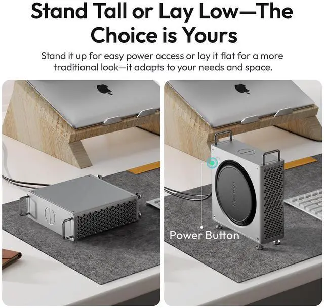 Alt view image 3 of 5 - ULANZI QT01 Mac mini Case Aluminum Alloy