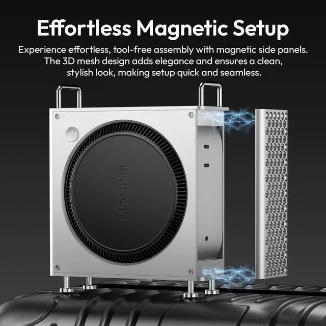 Alt view image 5 of 5 - ULANZI QT01 Mac mini Case Aluminum Alloy