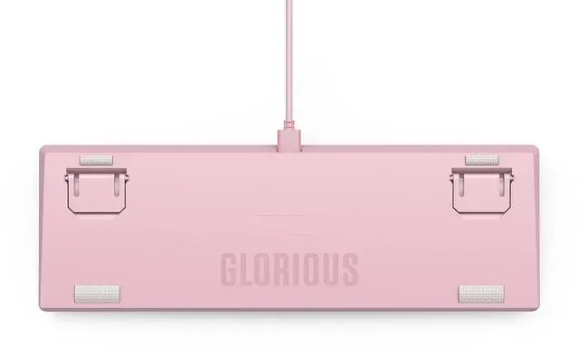 Alt view image 4 of 5 - Glorious Gaming Keyboard - GMMK 2 - TKL Hot Swappable Mechanical Keyboard, Red Switches, Wired, Keyboard with Lights, Compact Keyboard - 65% Percent Keyboard (Pink RGB Keyboard)