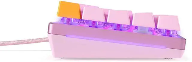 Alt view image 5 of 5 - Glorious Gaming Keyboard - GMMK 2 - TKL Hot Swappable Mechanical Keyboard, Red Switches, Wired, Keyboard with Lights, Compact Keyboard - 65% Percent Keyboard (Pink RGB Keyboard)