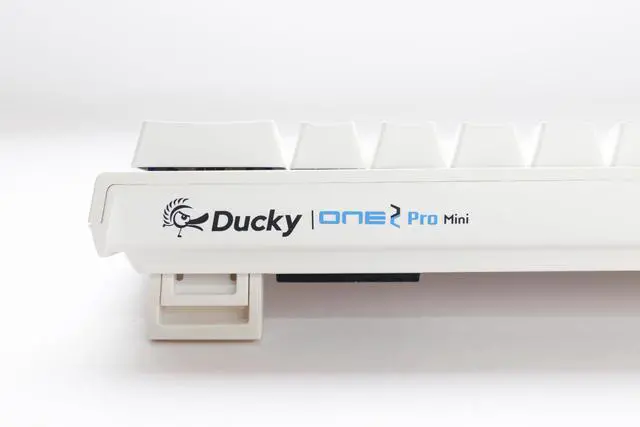 Alt view image 3 of 5 - Ducky One 2 Pro Mini White Edition Mechanical Keyboard, RGB LED - Cherry Blue (US)