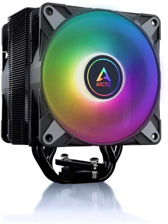 Main image of ARCTIC Freezer 36 A-RGB - Single-Tower CPU Cooler with Push-Pull, Two Pressure-optimised 120 mm P Fans and ARGB Lighting, Fluid Dynamic Bearing, 200-2000 RPM, 4 Heatpipes, incl. MX-6 Thermal Compound