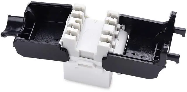 Alt view image 4 of 4 - Cable Matters UL Listed 25-Pack 180 Degree RJ45 Keystone Jack, Tool Free Keystone Jack