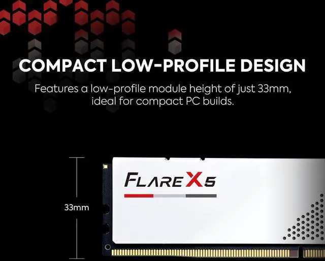 Alt view image 4 of 5 - G.SKILL Flare X5 Series (AMD Expo) DDR5 RAM 64GB (2X 32GB) 6000MT/s CL28-36-36-96 1.40V Desktop Computer Memory U-DIMM - Matte White (F5-6000J2836G32GX2-FX5W)