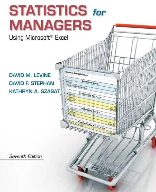 Main image of Statistics for Managers Using Microsoft Excel