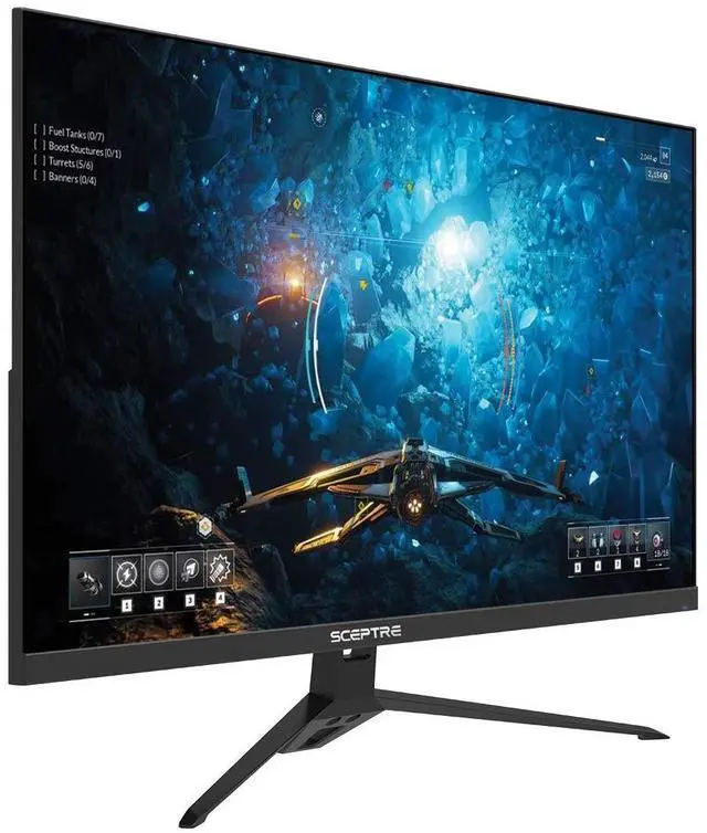 Main image of Sceptre 27-inch FHD 1080p IPS Gaming LED Monitor up to 165Hz 144Hz 1ms DisplayPort HDMI, FreeSync FPS RTS Build-in Speakers Gunmetal Black 2022 (E275B-FPT165)