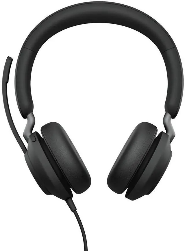 Alt view image 3 of 5 - Jabra Evolve2 40 SE - Wired Stereo Headset with Noise Cancelling and 3 Microphone Technology - USB-C Cable - Certified for MS Teams - Also Compatible with Other Platforms - Black