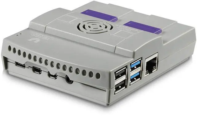 Alt view image 3 of 5 - Vilros Raspberry Pi 4 4GB Retro Gaming Kit with 2 USB Gamepad Controllers & Gaming Style Case, 64GB Micro SD Card, HDMI Cable, Power Supply, and Quickstart Guide (Retro Game System)