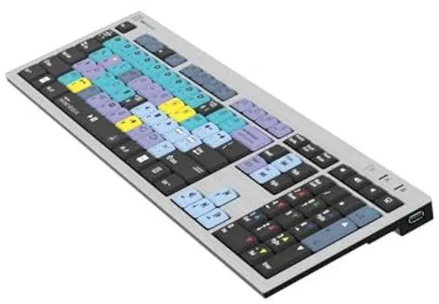 Alt view image 3 of 5 - Logickeyboard 'Slimline' Designed for Editing in Blackmagic's Davinci Resolve on Windows PC * p/n LKB-RESC-AJPU-US