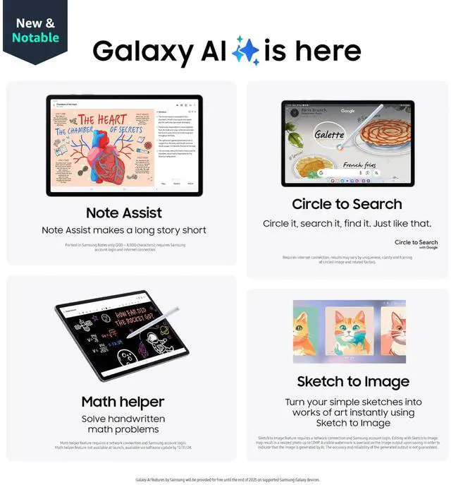 Alt view image 2 of 5 - SAMSUNG Galaxy Tab S10+ Plus 12.4" 512GB, Android Tablet, Circle to Search, Sketch to Image, Durability, Long Battery Life, AMOLED 2X Screen, S Pen Included, US Version, 2024, Moonstone Gray